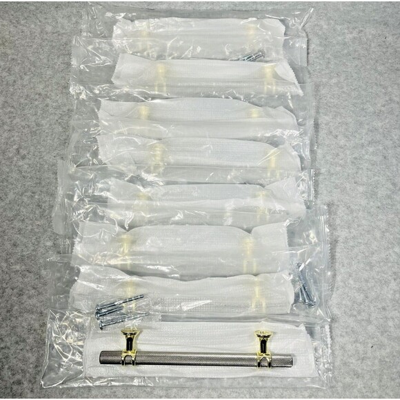 Rergy‎ 8 Pack Brushed Nickel Cabinet Pulls Kitchen Cabinet Handles 6.25” Center - Picture 3 of 10